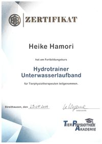 Zertifikat Hydrotrainer
